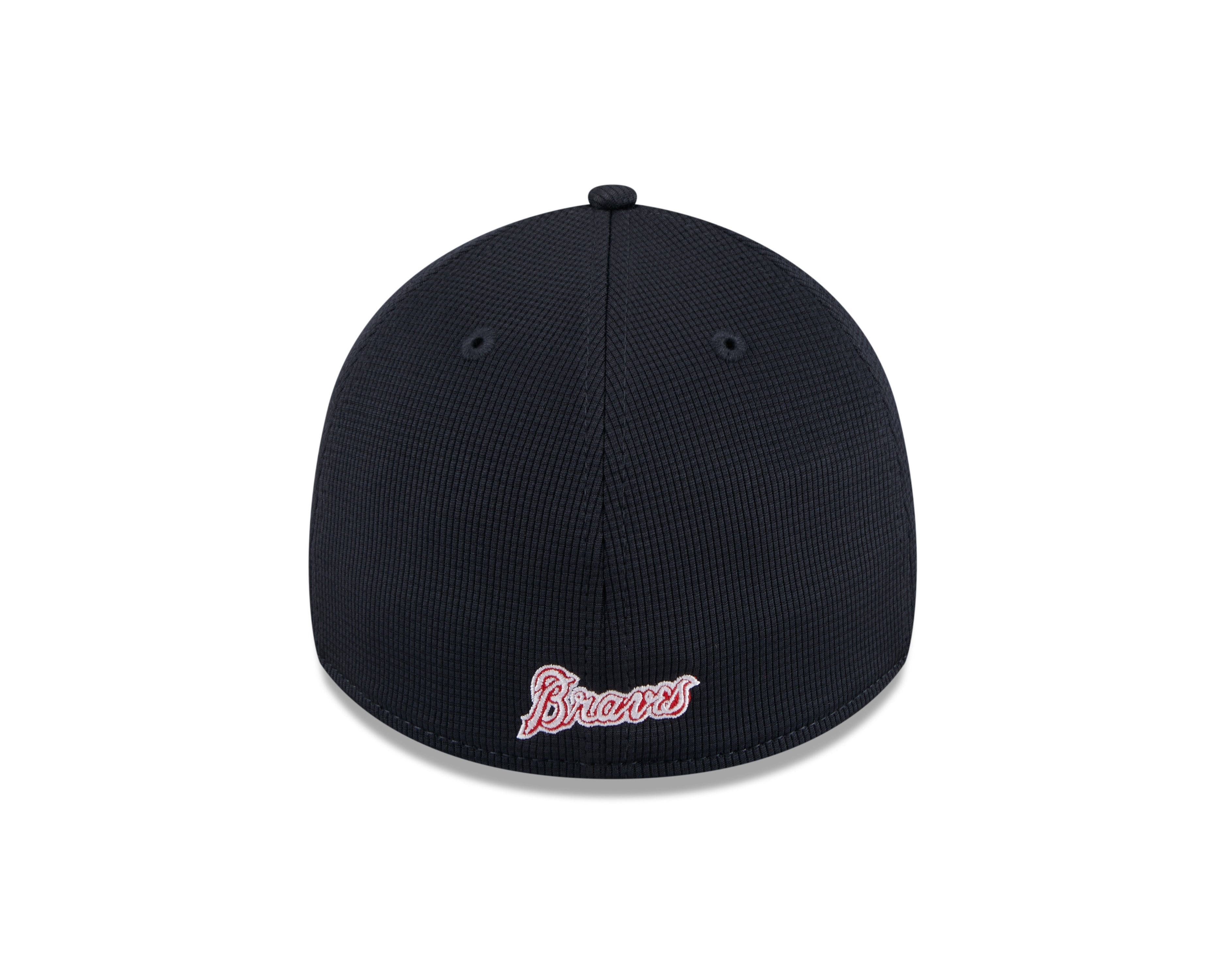 Mens New Era Atlanta Braves White Navy 2024 Batting Practice 39Thirty Flex Fit Cap Official Team Hat Sports Fan Cap Official NFL Team Hat Football