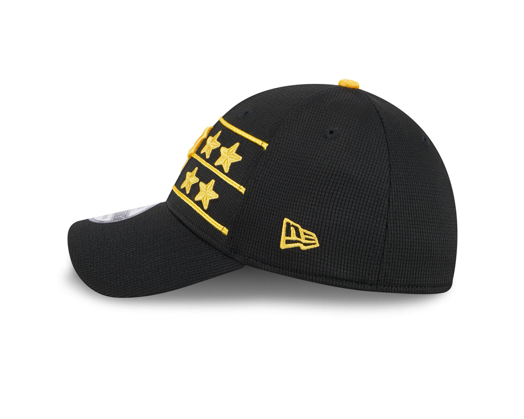 Men s Pittsburgh Pirates New Era 2024 Batting Practice Black 39THIRTY Flex-Fit Hat Official Team Hat Sports Fan Cap Official NFL Team Hat Football