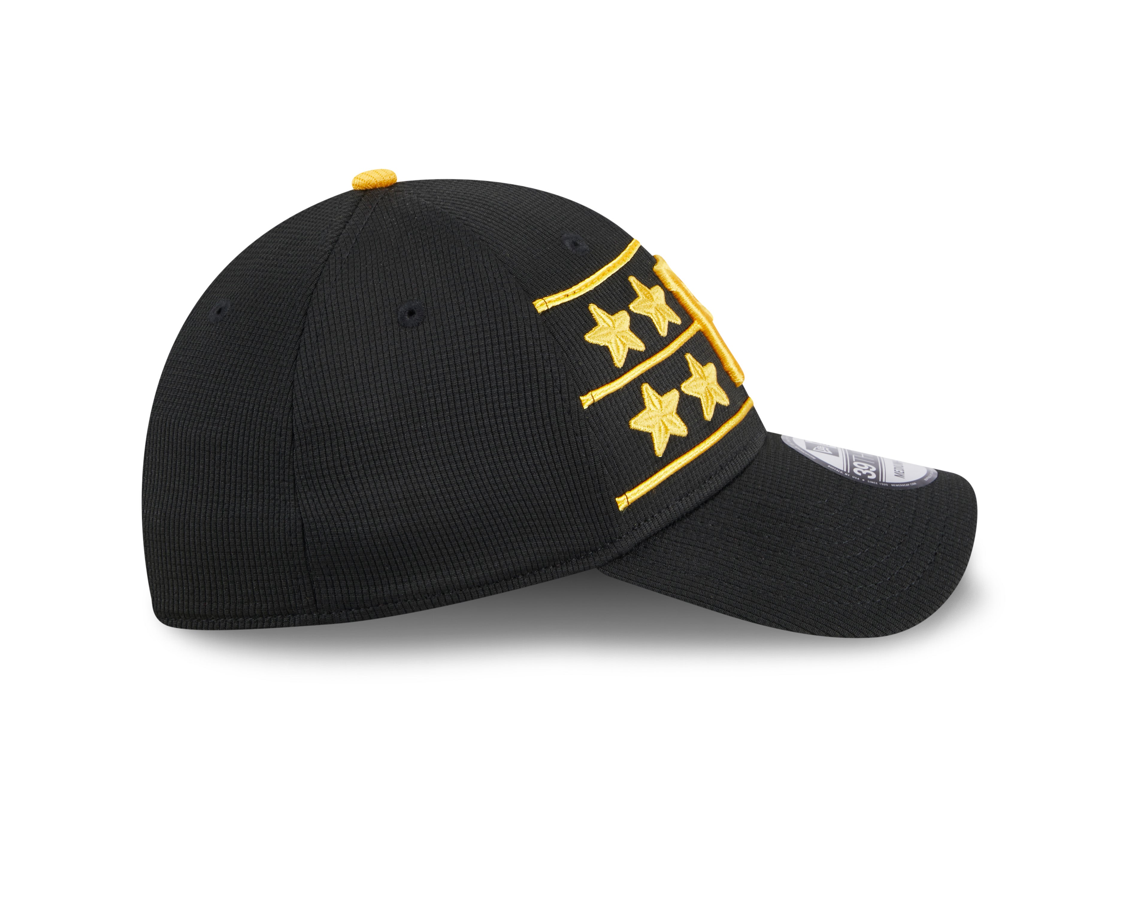 Men s Pittsburgh Pirates New Era 2024 Batting Practice Black 39THIRTY Flex-Fit Hat Official Team Hat Sports Fan Cap Official NFL Team Hat Football
