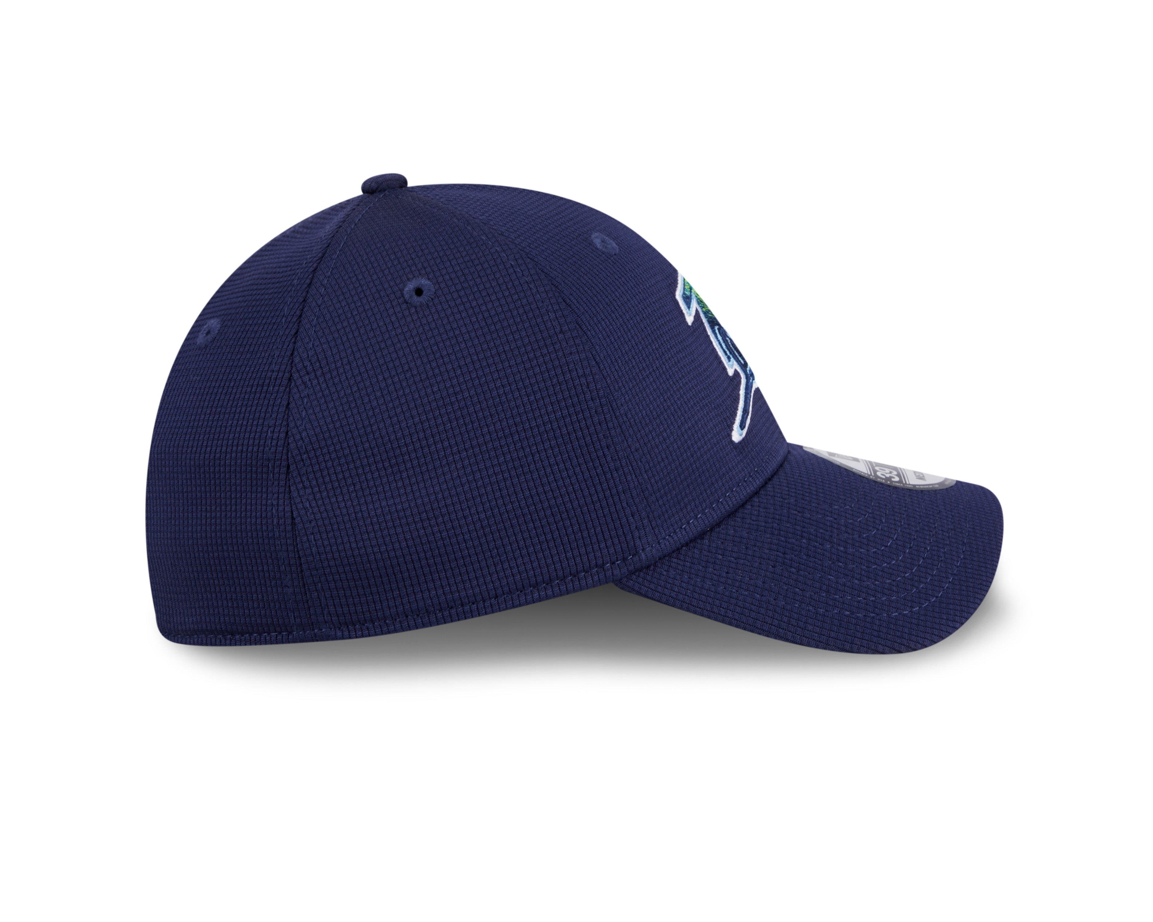 Men s Tampa Bay Rays New Era 2024 Batting Practice Navy 39THIRTY Flex-Fit Hat Official Team Hat Sports Fan Cap Official NFL Team Hat Football Fan Cap