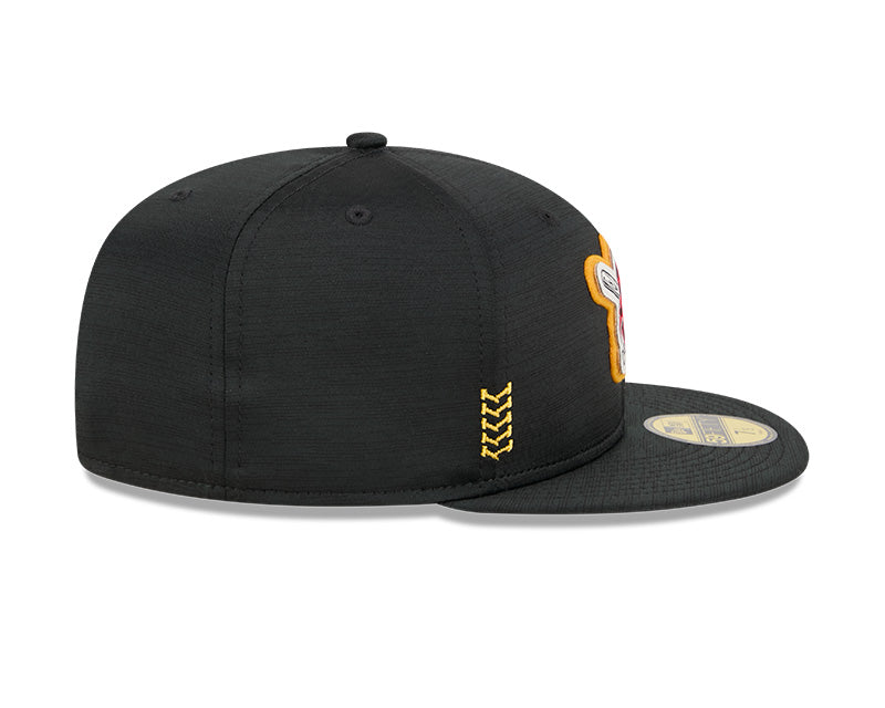 Men s Pittsburgh Pirates New Era Black 2024 Alternate Clubhouse 1914 59FIFTY Fitted Hat Official Team Hat Sports Fan Cap Official NFL Team Hat
