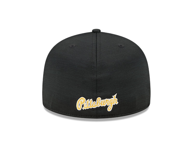 Men s Pittsburgh Pirates New Era Black 2024 Alternate Clubhouse 1914 59FIFTY Fitted Hat Official Team Hat Sports Fan Cap Official NFL Team Hat