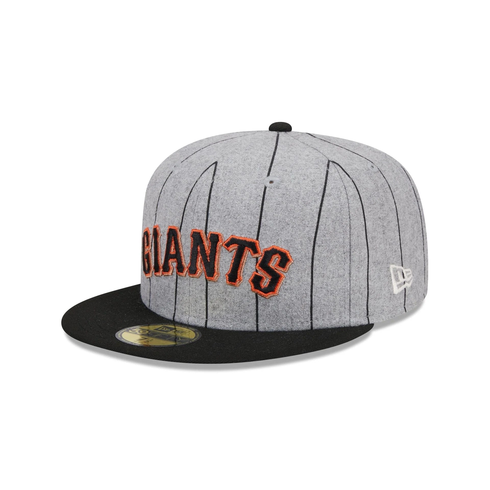 San Francisco Giants Heather Pinstripe MLB 59FIFTY Fitted New Era Official Team Hat Sports Fan Cap Official NFL Team Hat Football Fan Cap