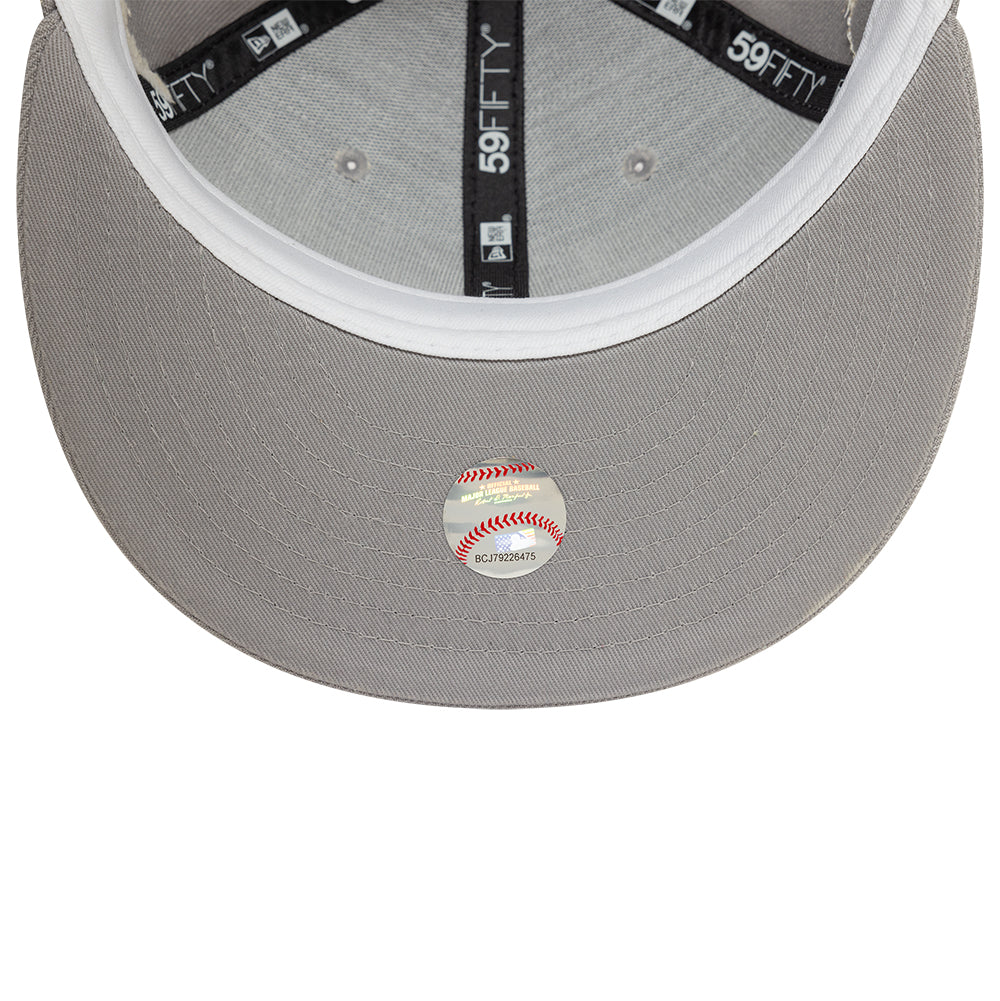 Atlanta Braves MLB Zodiac 59FIFTY Fitted New Era Grey Official Team Hat Sports Fan Cap Official NFL Team Hat Football Fan Cap