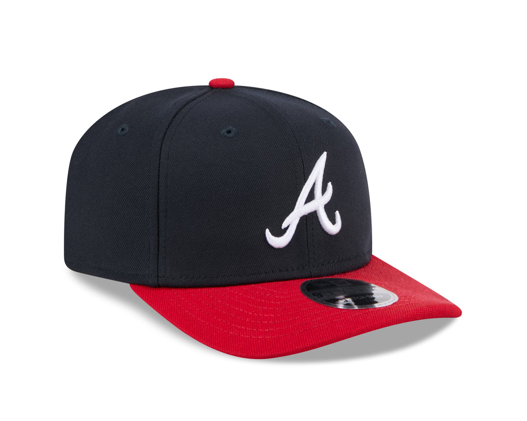 Atlanta Braves New Era Navy Red 9SEVENTY Adjustable Hat Official Team Hat Sports Fan Cap Official NFL Team Hat Football Fan Cap