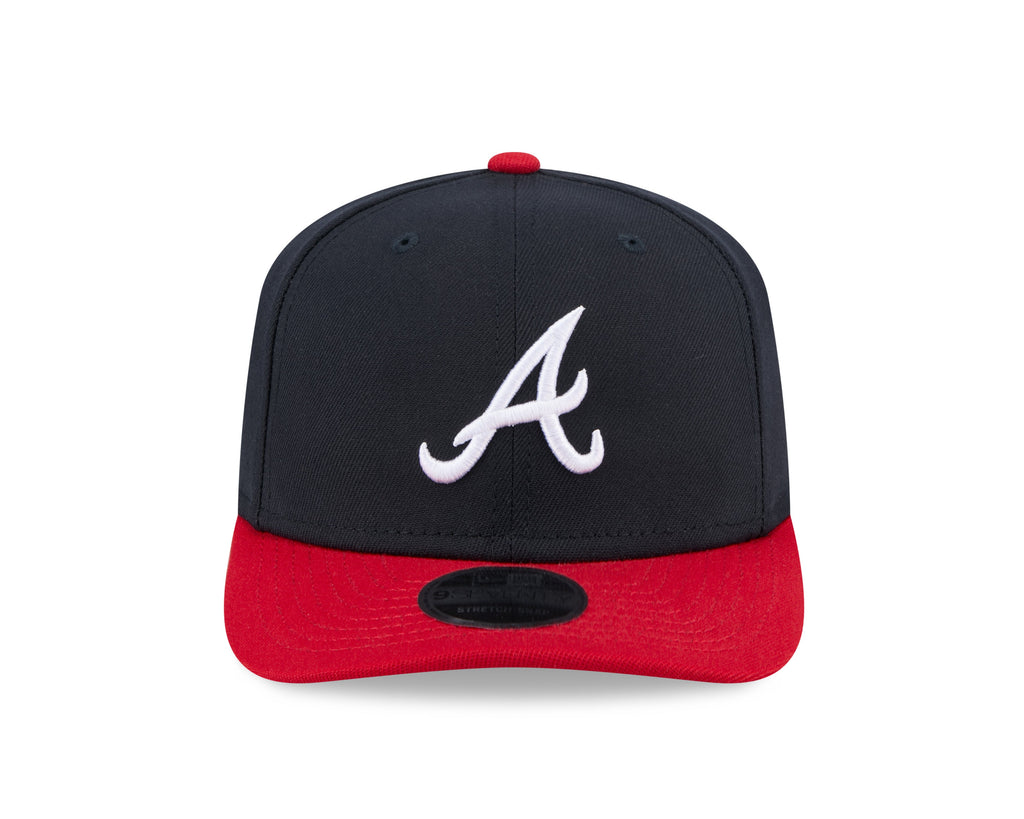 Atlanta Braves New Era Navy Red 9SEVENTY Adjustable Hat Official Team Hat Sports Fan Cap Official NFL Team Hat Football Fan Cap