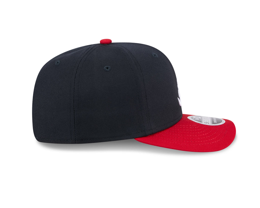 Atlanta Braves New Era Navy Red 9SEVENTY Adjustable Hat Official Team Hat Sports Fan Cap Official NFL Team Hat Football Fan Cap