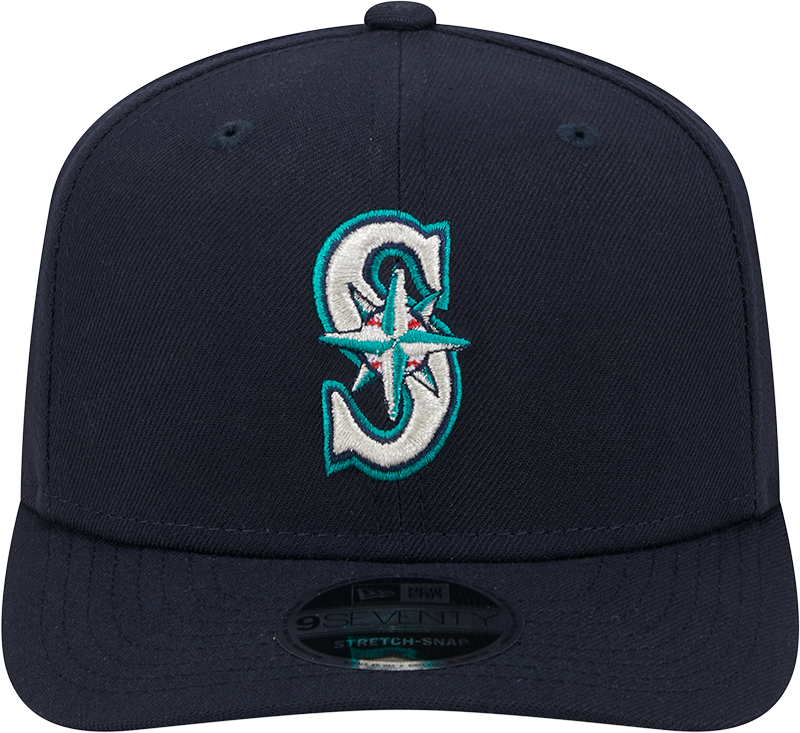 Seattle Mariners New Era Home Navy 9SEVENTY Adjustable Hat-Player Replica Official Team Hat Sports Fan Cap Official NFL Team Hat Football Fan Cap