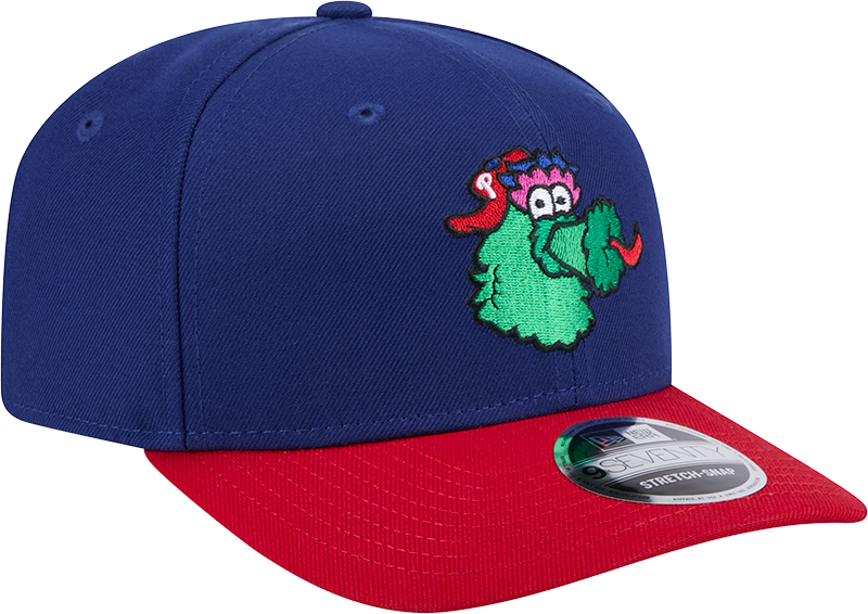 Philadelphia Phillies Blue Red Phanatic New Era 9SEVENTY Stretch Snap Adjustable Hat Official Team Hat Sports Fan Cap Official NFL Team Hat Football