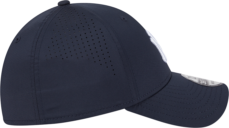MLB New York Yankees New Era Mid Perf 39THIRTY Flex Fit Hat - Navy Official Team Hat Sports Fan Cap Official NFL Team Hat Football Fan Cap
