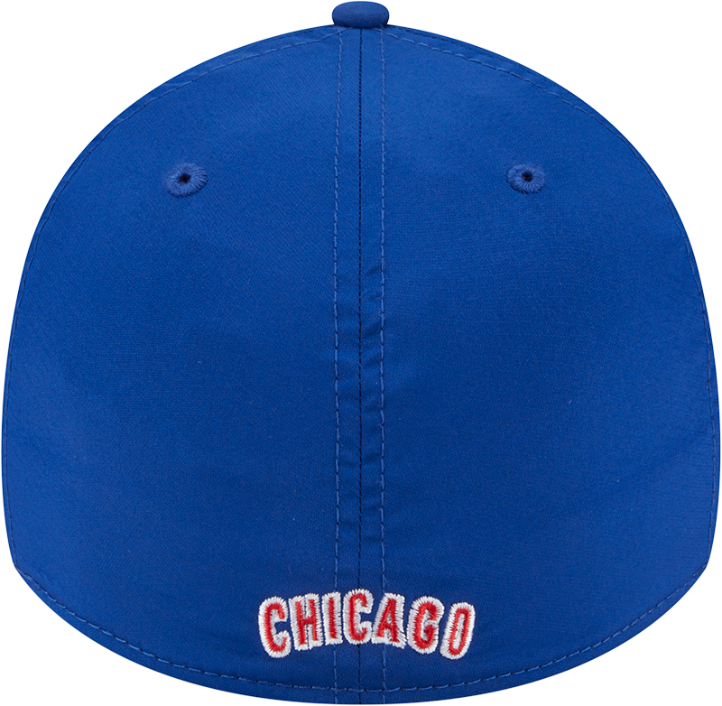 MLB Chicago Cubs New Era Mid Perf 39THIRTY Flex Fit Hat - Blue Official Team Hat Sports Fan Cap Official NFL Team Hat Football Fan Cap