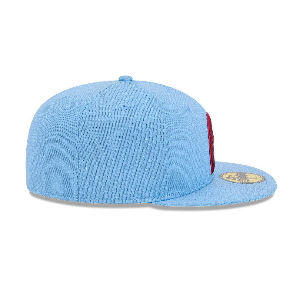 Philadelphia Phillies New Era Blue Alternate 2025 Clubhouse 59FIFTY Fitted Hat Official Team Hat Sports Fan Cap Official NFL Team Hat Football Fan Cap