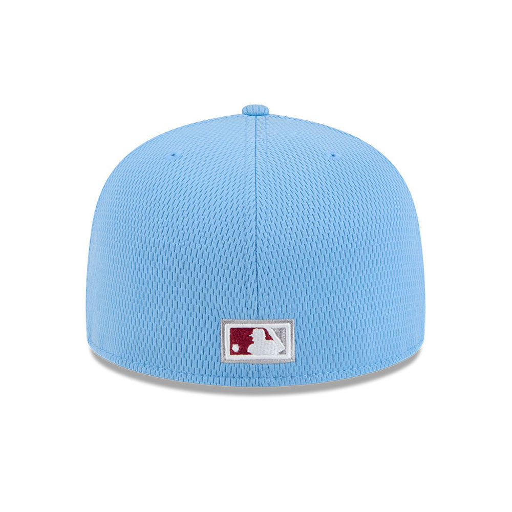Philadelphia Phillies New Era Blue Alternate 2025 Clubhouse 59FIFTY Fitted Hat Official Team Hat Sports Fan Cap Official NFL Team Hat Football Fan Cap
