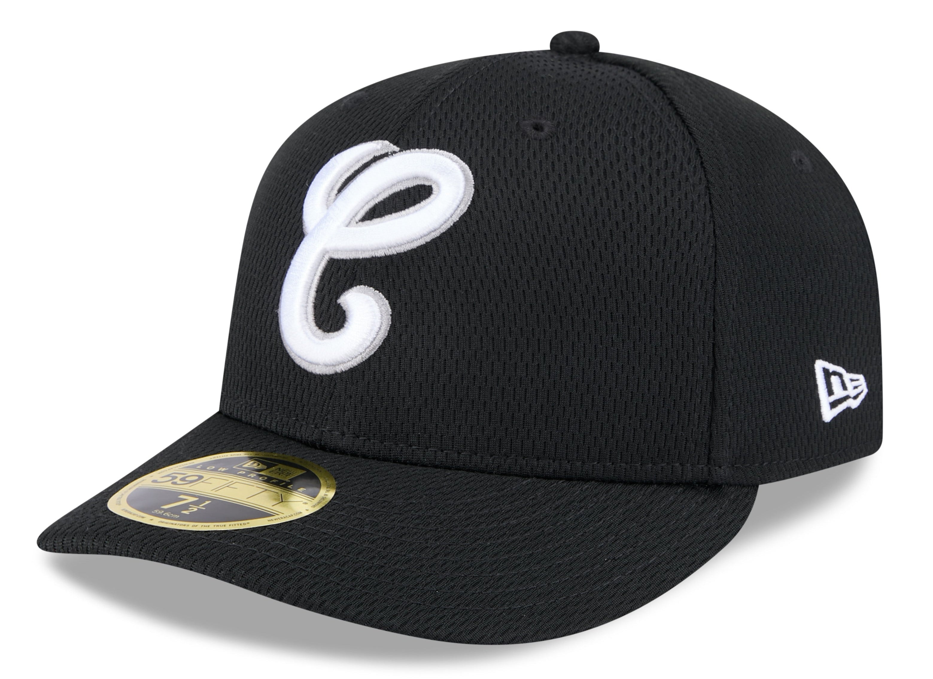 Chicago White Sox New Era Black 2025 Clubhouse Alternate 59FIFTY Low Profile Fitted Hat Official Team Hat Sports Fan Cap Official NFL Team Hat