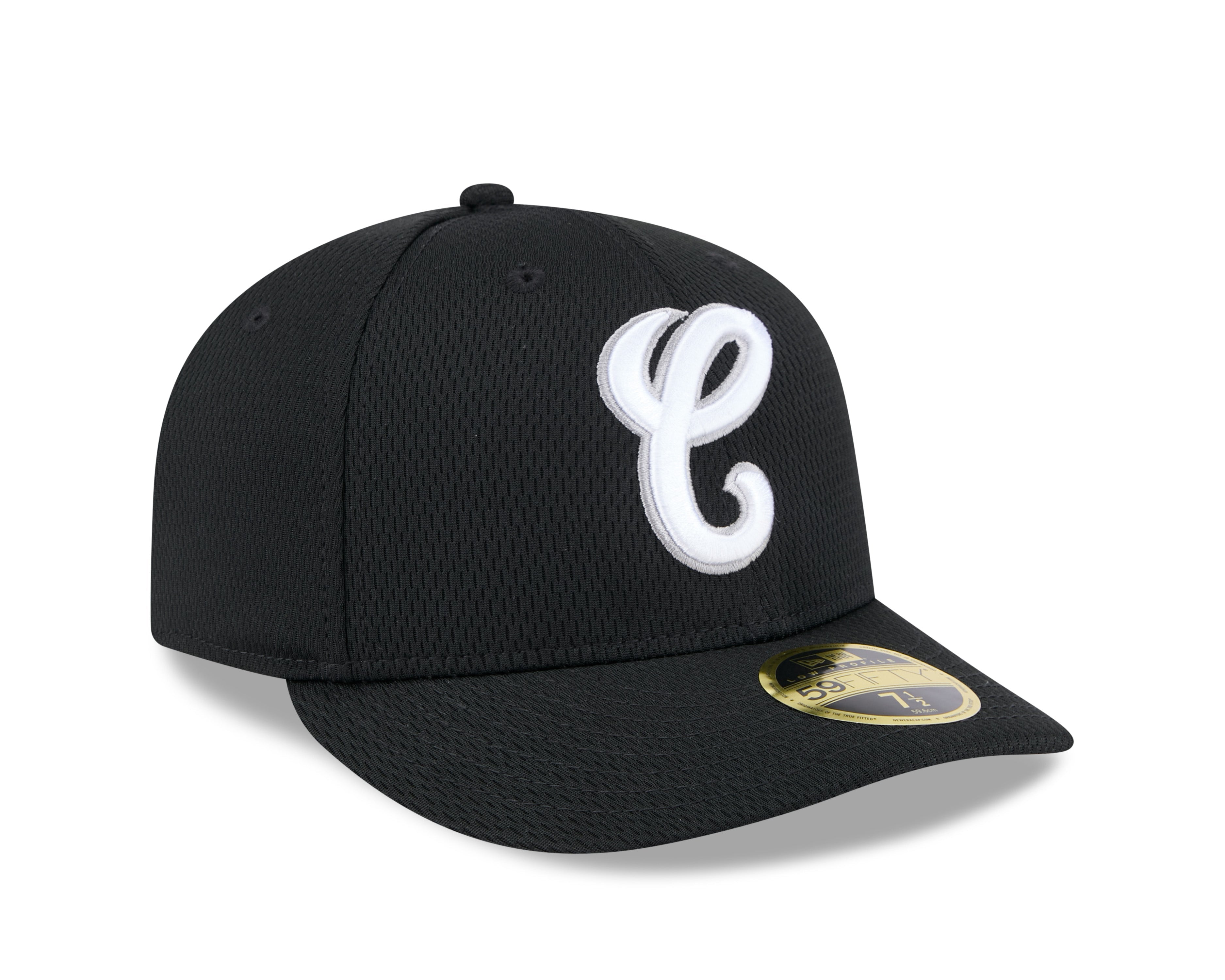 Chicago White Sox New Era Black 2025 Clubhouse Alternate 59FIFTY Low Profile Fitted Hat Official Team Hat Sports Fan Cap Official NFL Team Hat