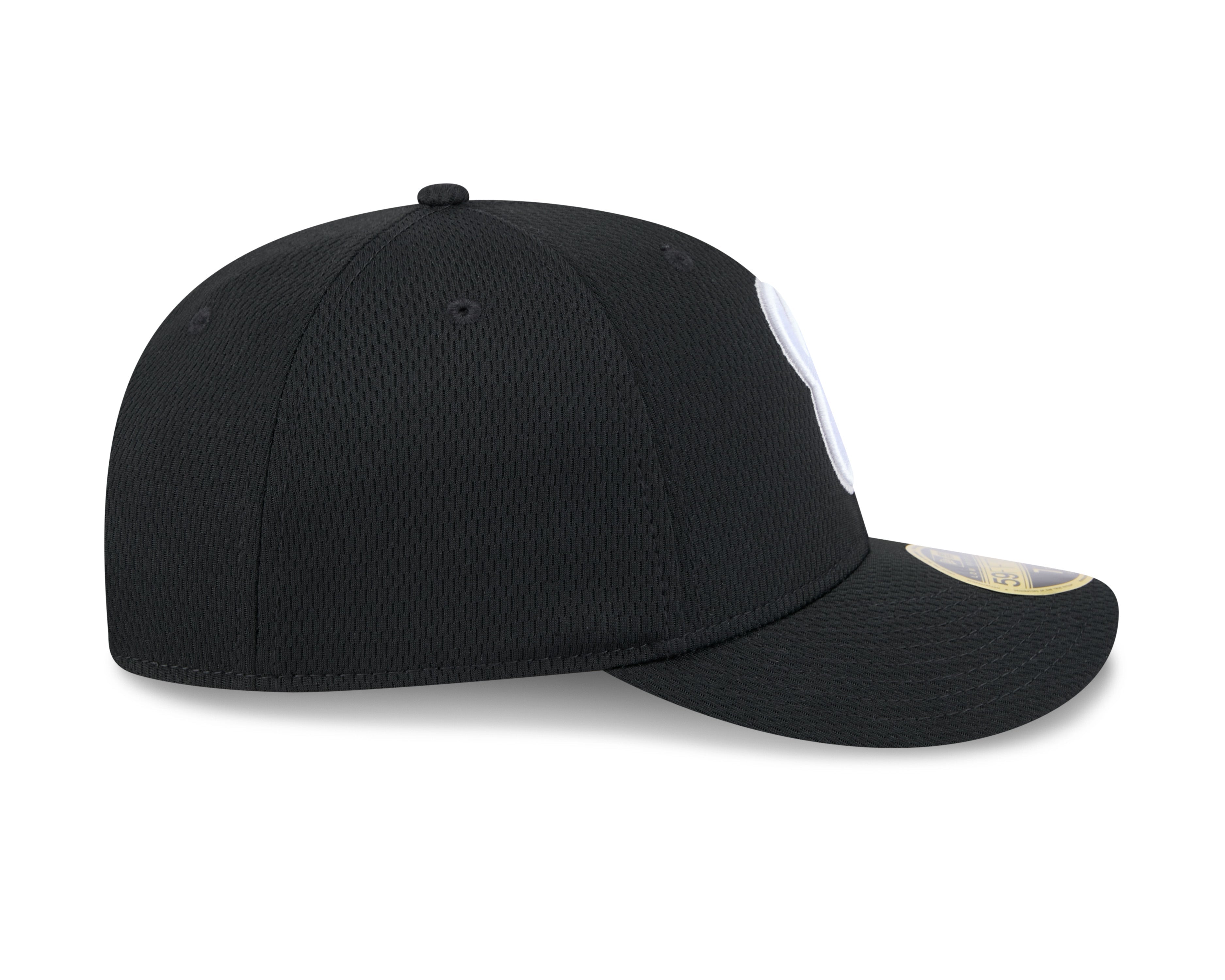 Chicago White Sox New Era Black 2025 Clubhouse Alternate 59FIFTY Low Profile Fitted Hat Official Team Hat Sports Fan Cap Official NFL Team Hat