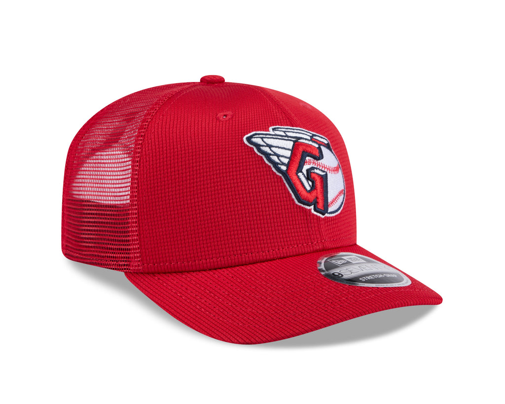 Cleveland Guardians New Era Red 2025 Spring Training 9SEVENTY Trucker Hat Official Team Hat Sports Fan Cap Official NFL Team Hat Football Fan Cap