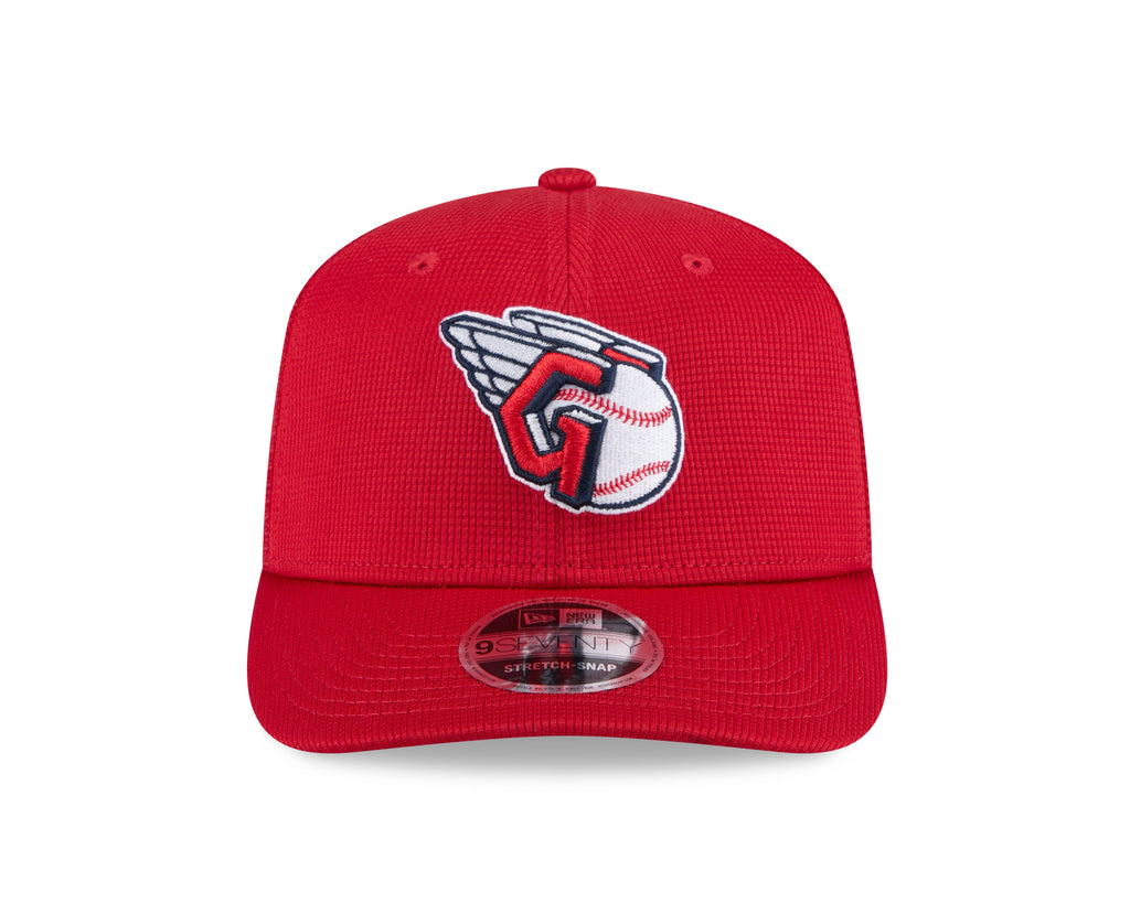 Cleveland Guardians New Era Red 2025 Spring Training 9SEVENTY Trucker Hat Official Team Hat Sports Fan Cap Official NFL Team Hat Football Fan Cap
