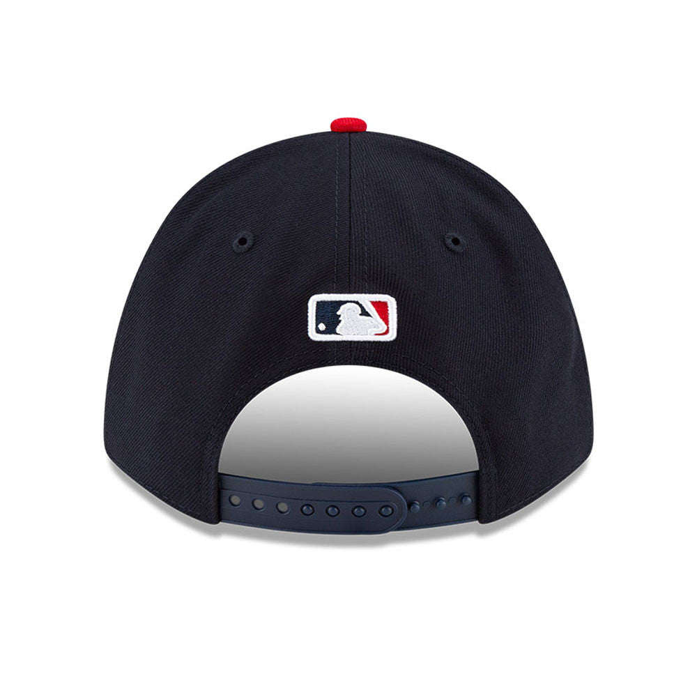 Atlanta Braves Navy Red New Era Player Replica M-Crown 9FORTY Adjustable Hat Official Team Hat Sports Fan Cap Official NFL Team Hat Football Fan Cap