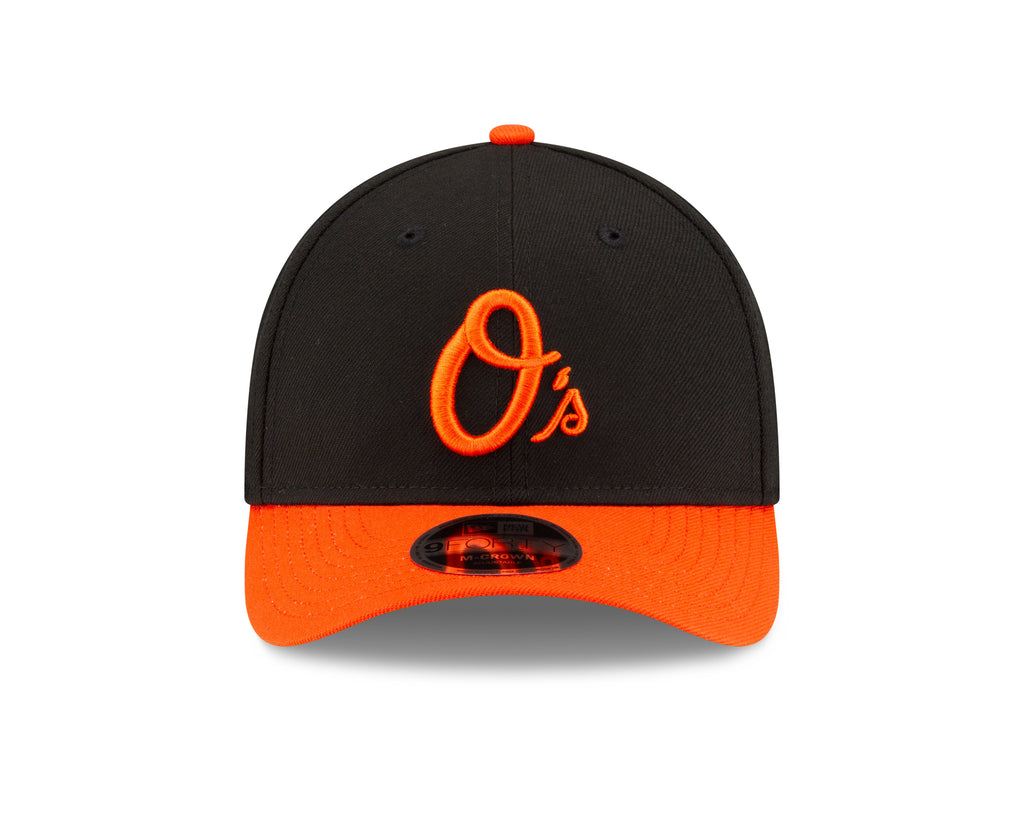 Baltimore Orioles Black Orange Alternate New Era Player Replica M-Crown 9FORTY Adjustable Hat Official Team Hat Sports Fan Cap Official NFL Team Hat