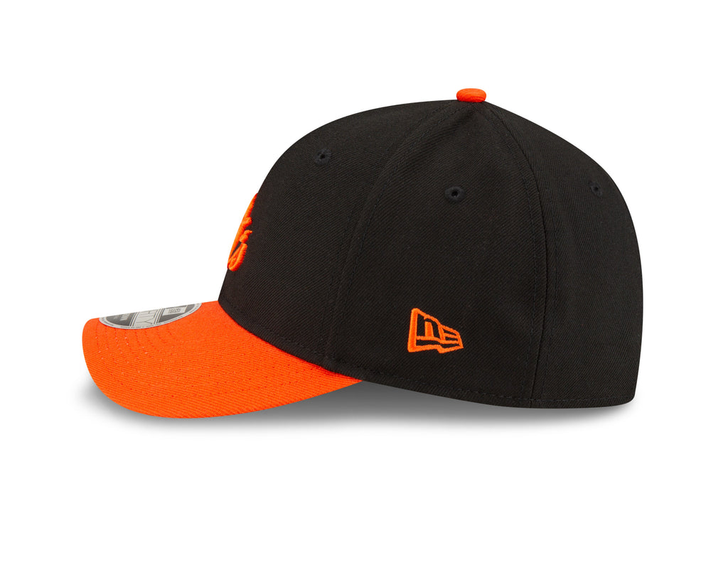 Baltimore Orioles Black Orange Alternate New Era Player Replica M-Crown 9FORTY Adjustable Hat Official Team Hat Sports Fan Cap Official NFL Team Hat