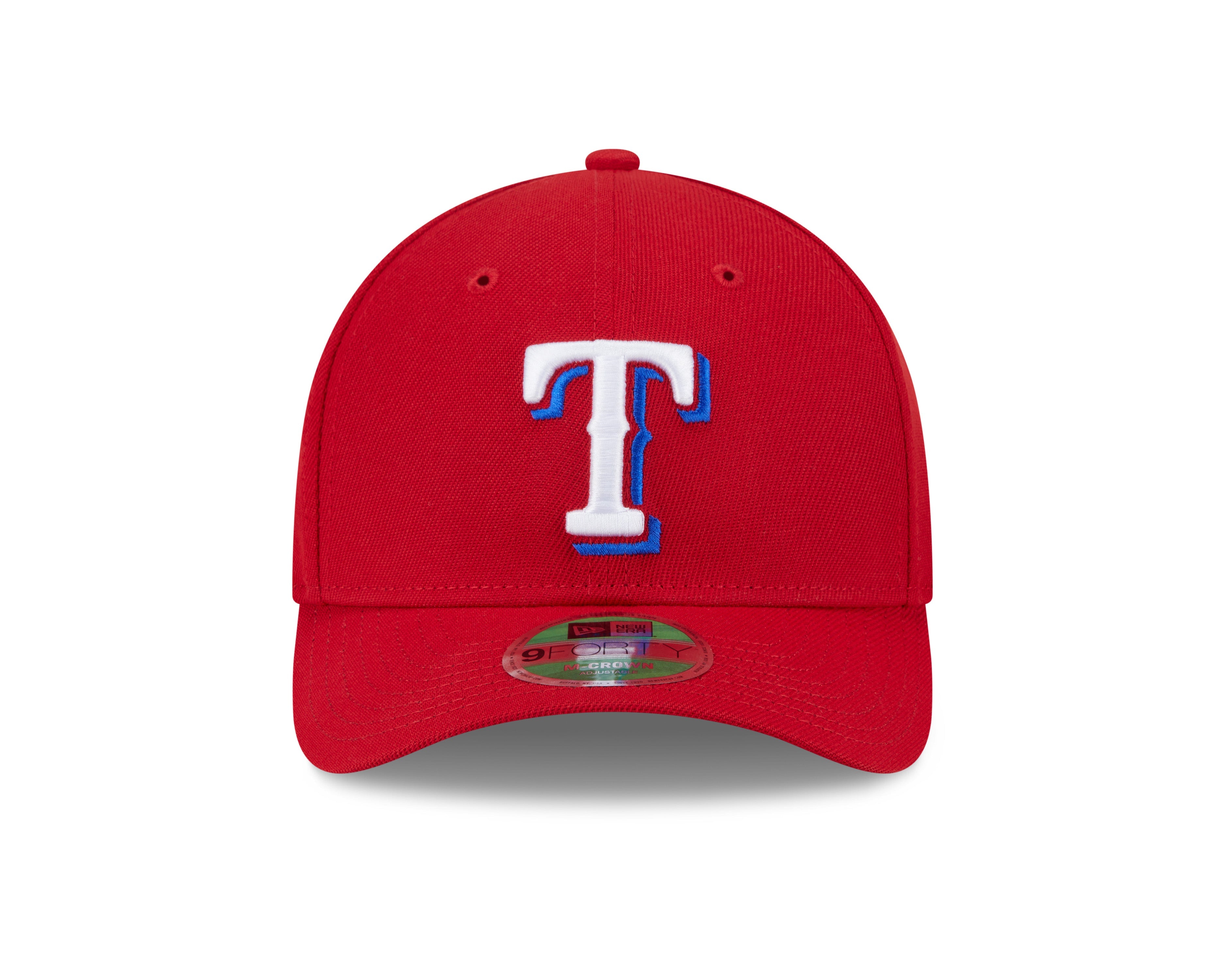 Texas Rangers Red Alternate New Era Player Replica M-Crown 9FORTY Adjustable Hat Official Team Hat Sports Fan Cap Official NFL Team Hat Football Fan