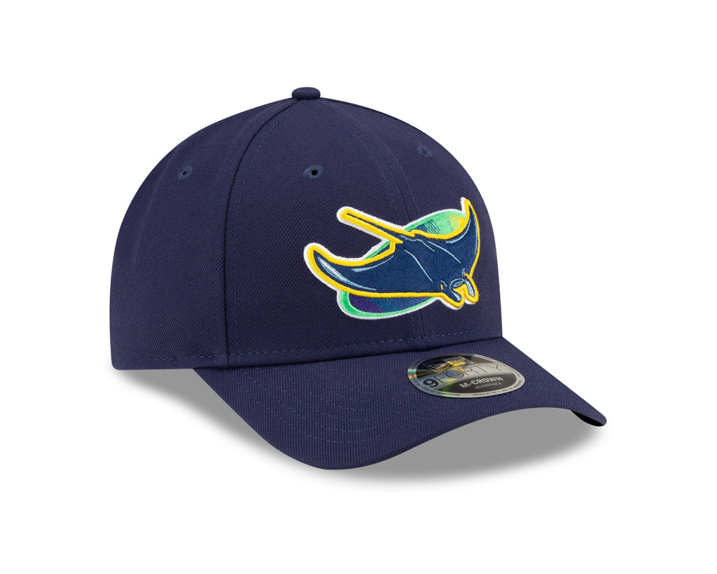 Tampa Bay Rays Alternate Navy New Era Player Replica M-Crown 9FORTY Adjustable Hat Official Team Hat Sports Fan Cap Official NFL Team Hat Football