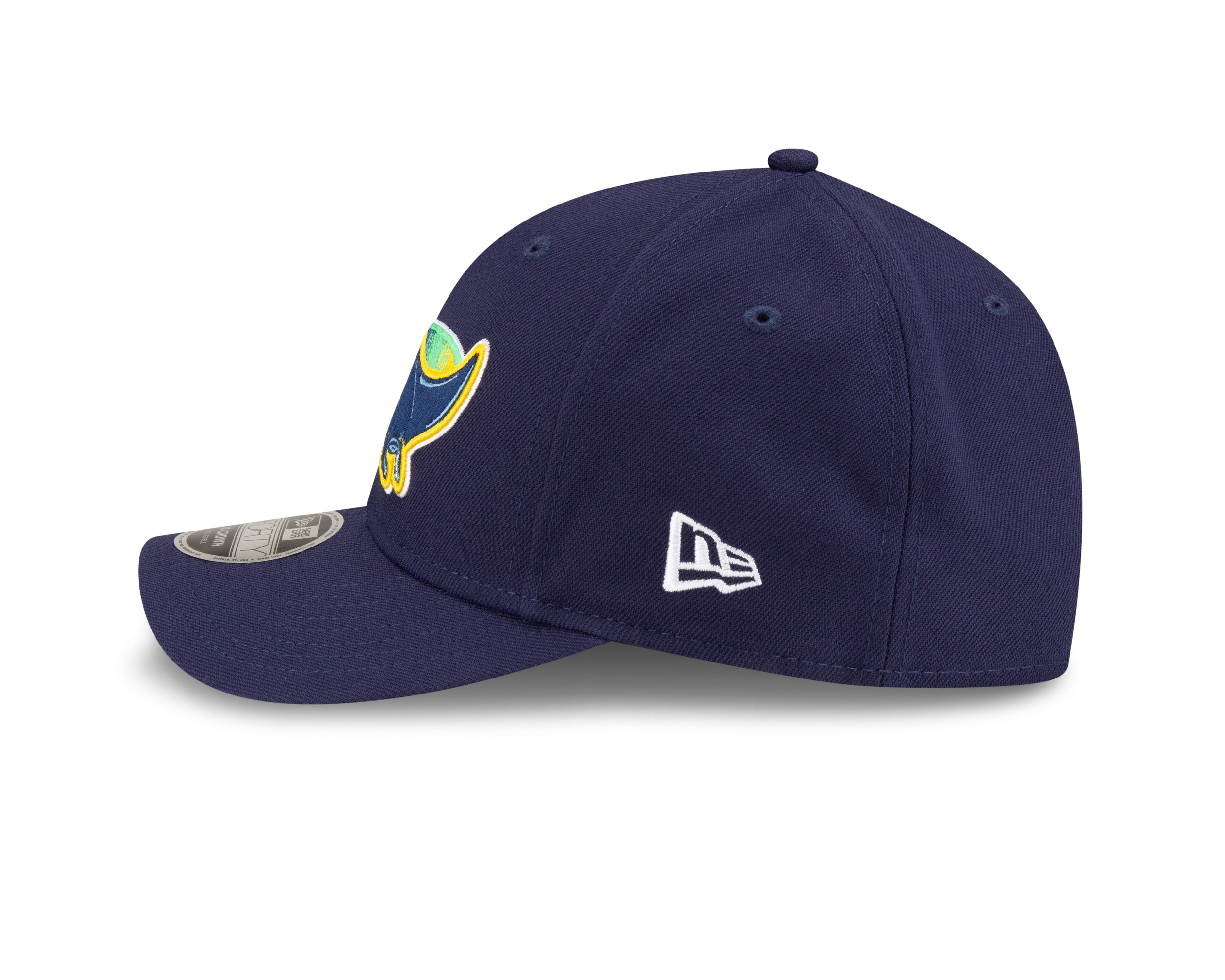 Tampa Bay Rays Alternate Navy New Era Player Replica M-Crown 9FORTY Adjustable Hat Official Team Hat Sports Fan Cap Official NFL Team Hat Football