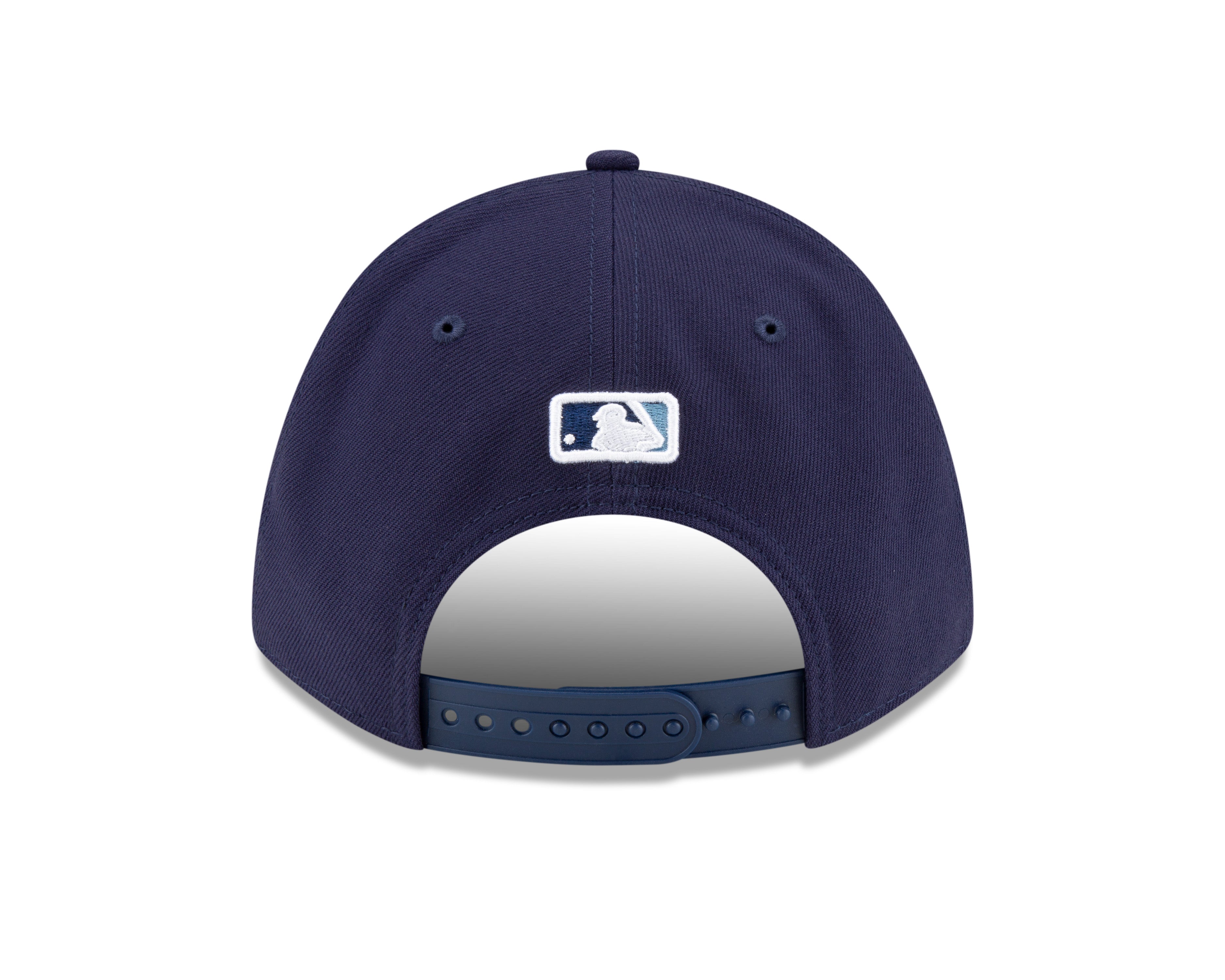 Tampa Bay Rays Alternate Navy New Era Player Replica M-Crown 9FORTY Adjustable Hat Official Team Hat Sports Fan Cap Official NFL Team Hat Football