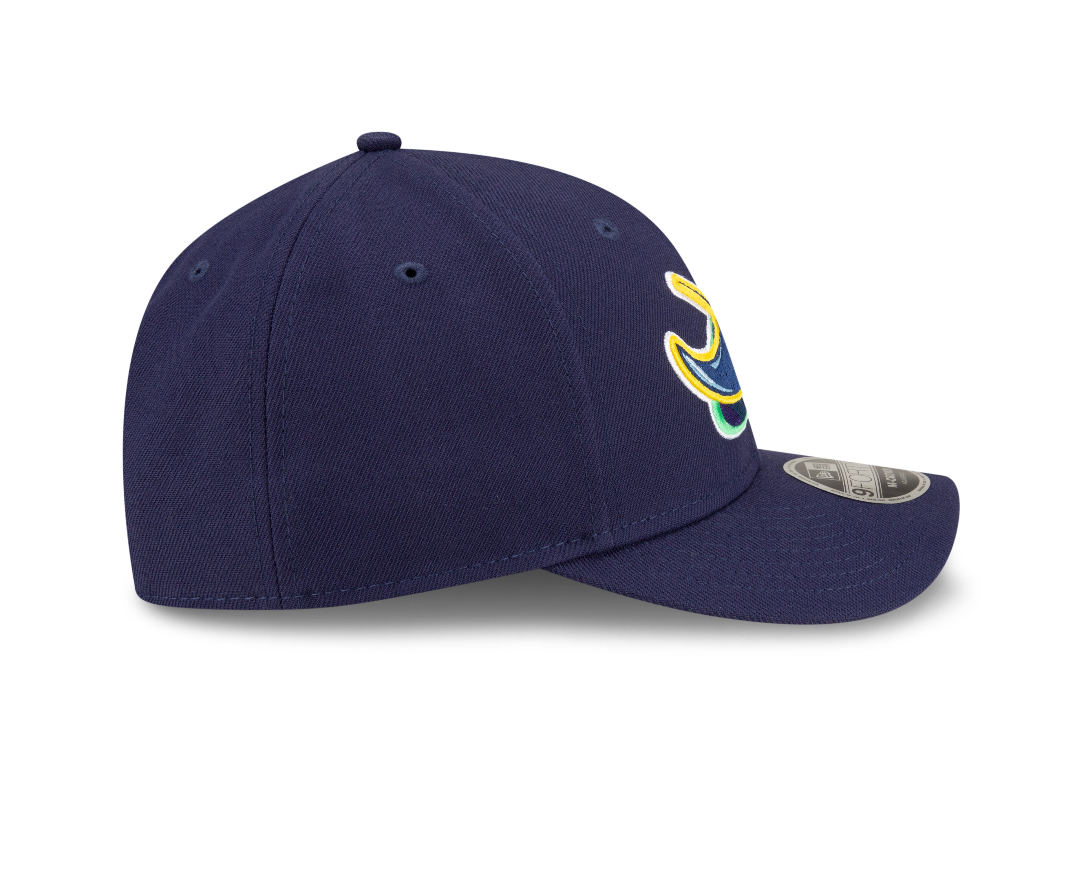 Tampa Bay Rays Alternate Navy New Era Player Replica M-Crown 9FORTY Adjustable Hat Official Team Hat Sports Fan Cap Official NFL Team Hat Football