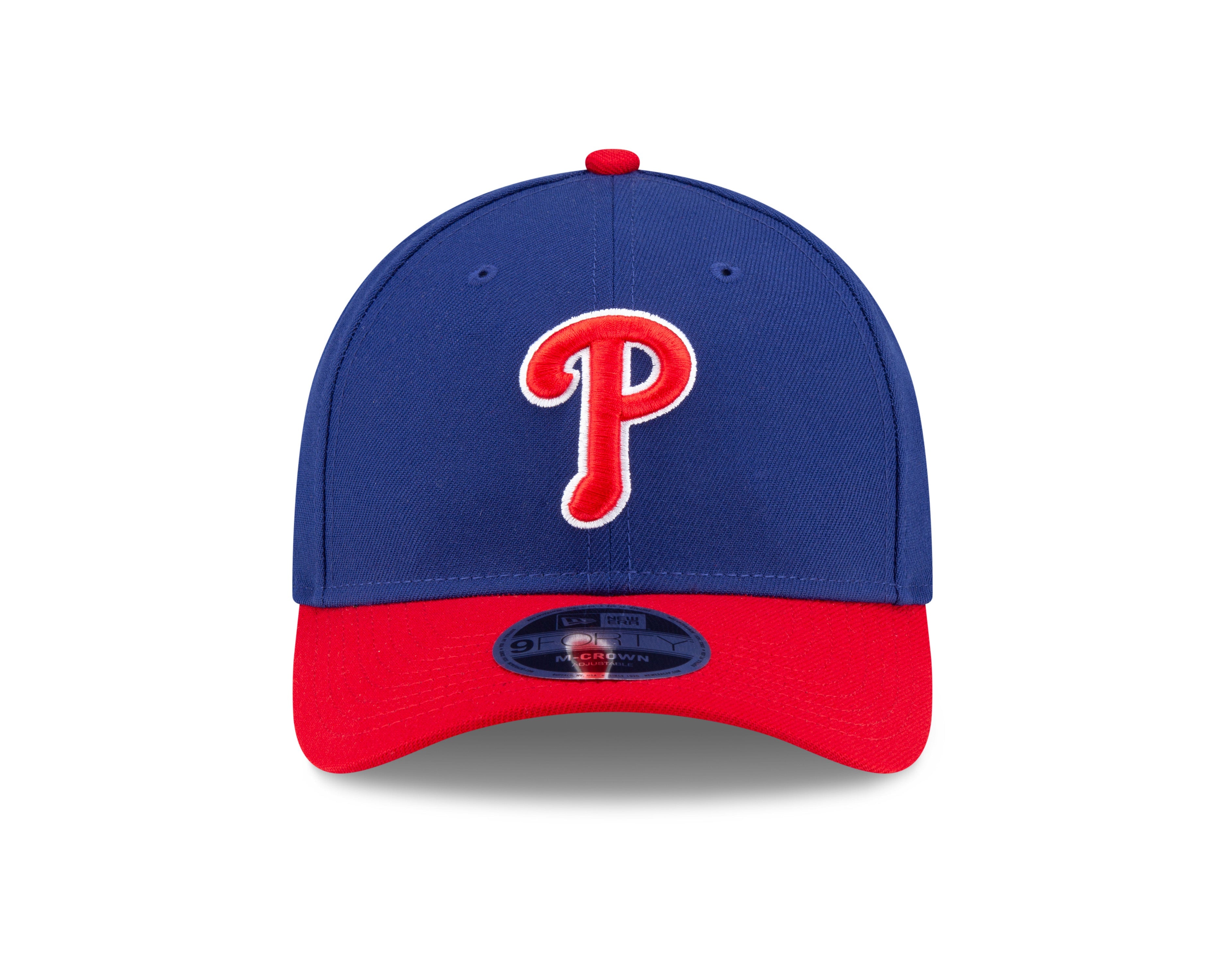 Philadelphia Phillies 2 Tone Royal Red Alternate New Era Player Replica M-Crown 9FORTY Adjustable Hat Official Team Hat Sports Fan Cap Official NFL