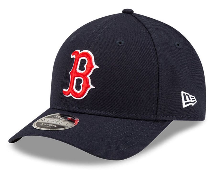 Boston Red Sox Navy New Era Player Replica M-Crown 9FORTY Adjustable Hat Official Team Hat Sports Fan Cap Official NFL Team Hat Football Fan Cap