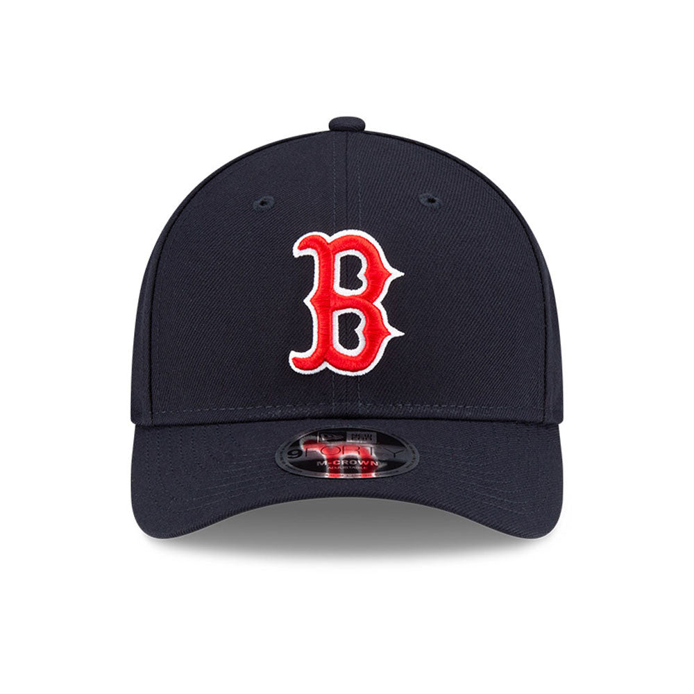 Boston Red Sox Navy New Era Player Replica M-Crown 9FORTY Adjustable Hat Official Team Hat Sports Fan Cap Official NFL Team Hat Football Fan Cap