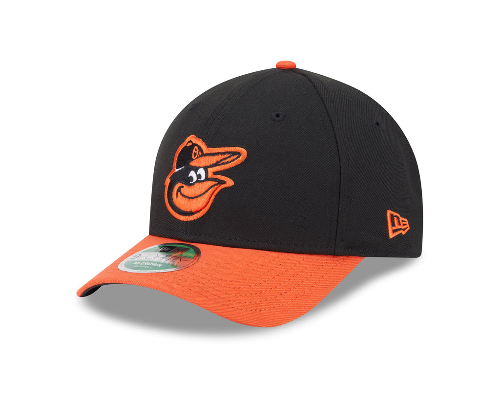 Baltimore Orioles Black Orange Road New Era Player Replica M-Crown 9FORTY Adjustable Hat Official Team Hat Sports Fan Cap Official NFL Team Hat