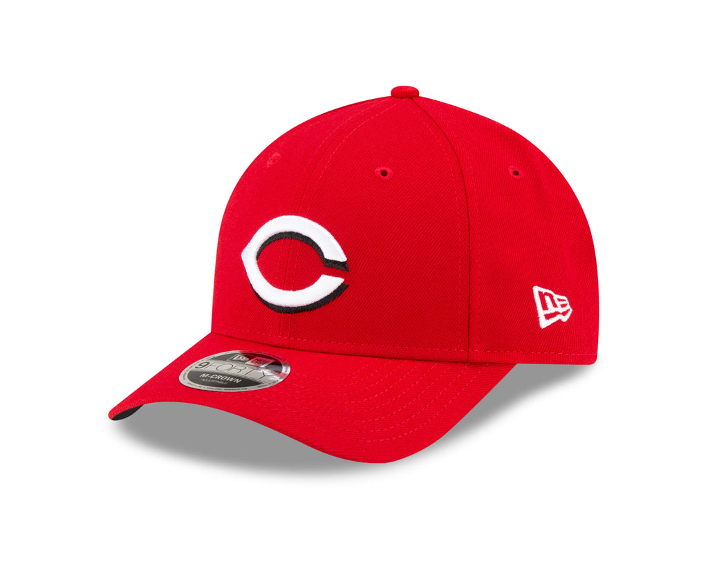 Cincinnati Reds New Era Red Player Replica M-Crown 9FORTY Adjustable Hat Official Team Hat Sports Fan Cap Official NFL Team Hat Football Fan Cap