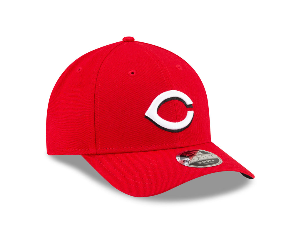 Cincinnati Reds New Era Red Player Replica M-Crown 9FORTY Adjustable Hat Official Team Hat Sports Fan Cap Official NFL Team Hat Football Fan Cap