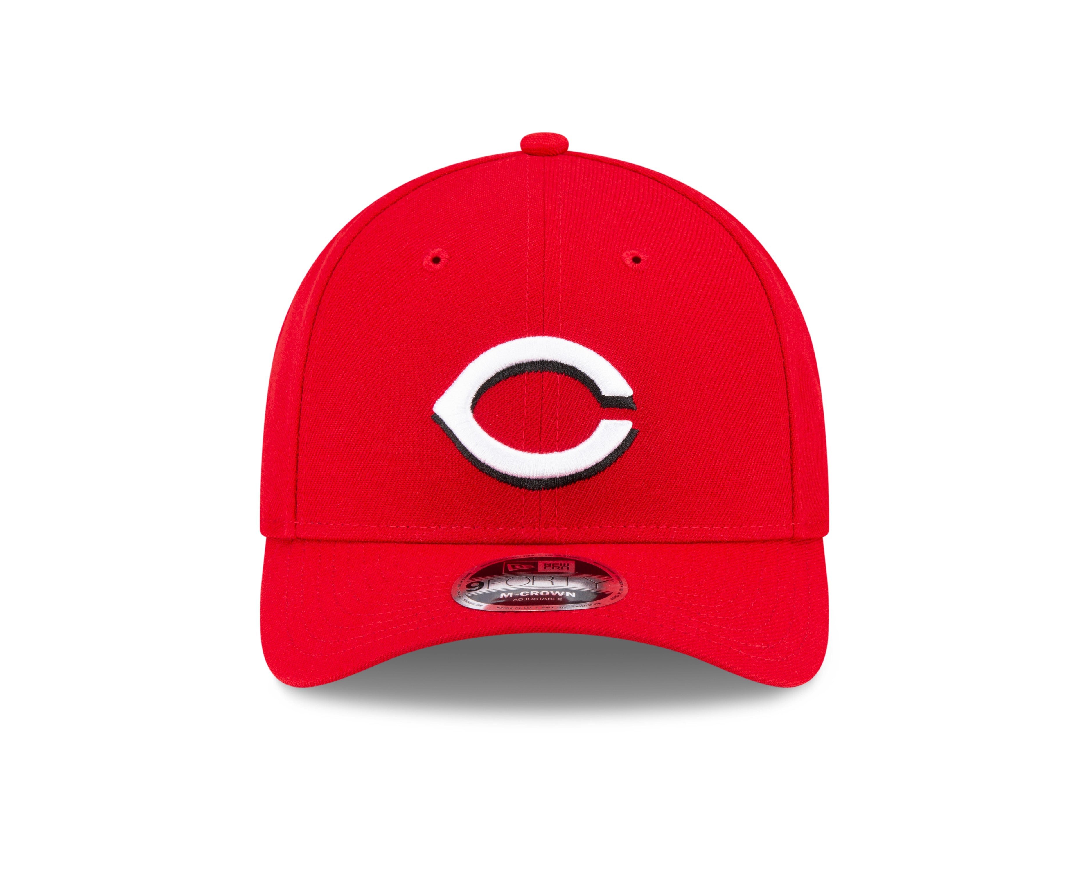 Cincinnati Reds New Era Red Player Replica M-Crown 9FORTY Adjustable Hat Official Team Hat Sports Fan Cap Official NFL Team Hat Football Fan Cap