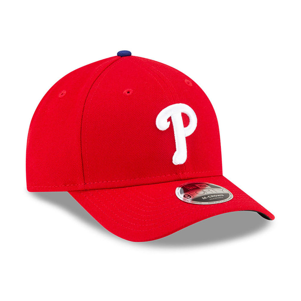 Philadelphia Phillies Red New Era Player Replica M-Crown 9FORTY Adjustable Hat Official Team Hat Sports Fan Cap Official NFL Team Hat Football Fan Cap