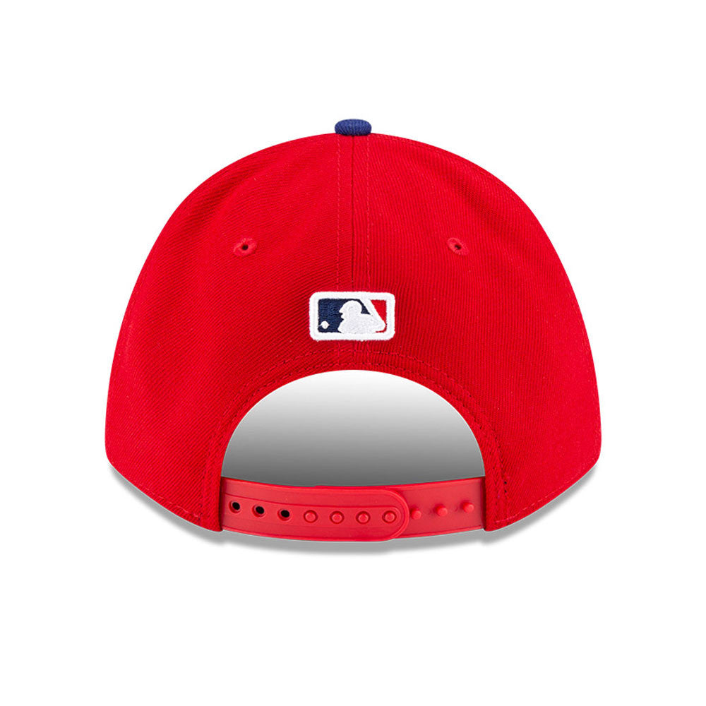 Philadelphia Phillies Red New Era Player Replica M-Crown 9FORTY Adjustable Hat Official Team Hat Sports Fan Cap Official NFL Team Hat Football Fan Cap