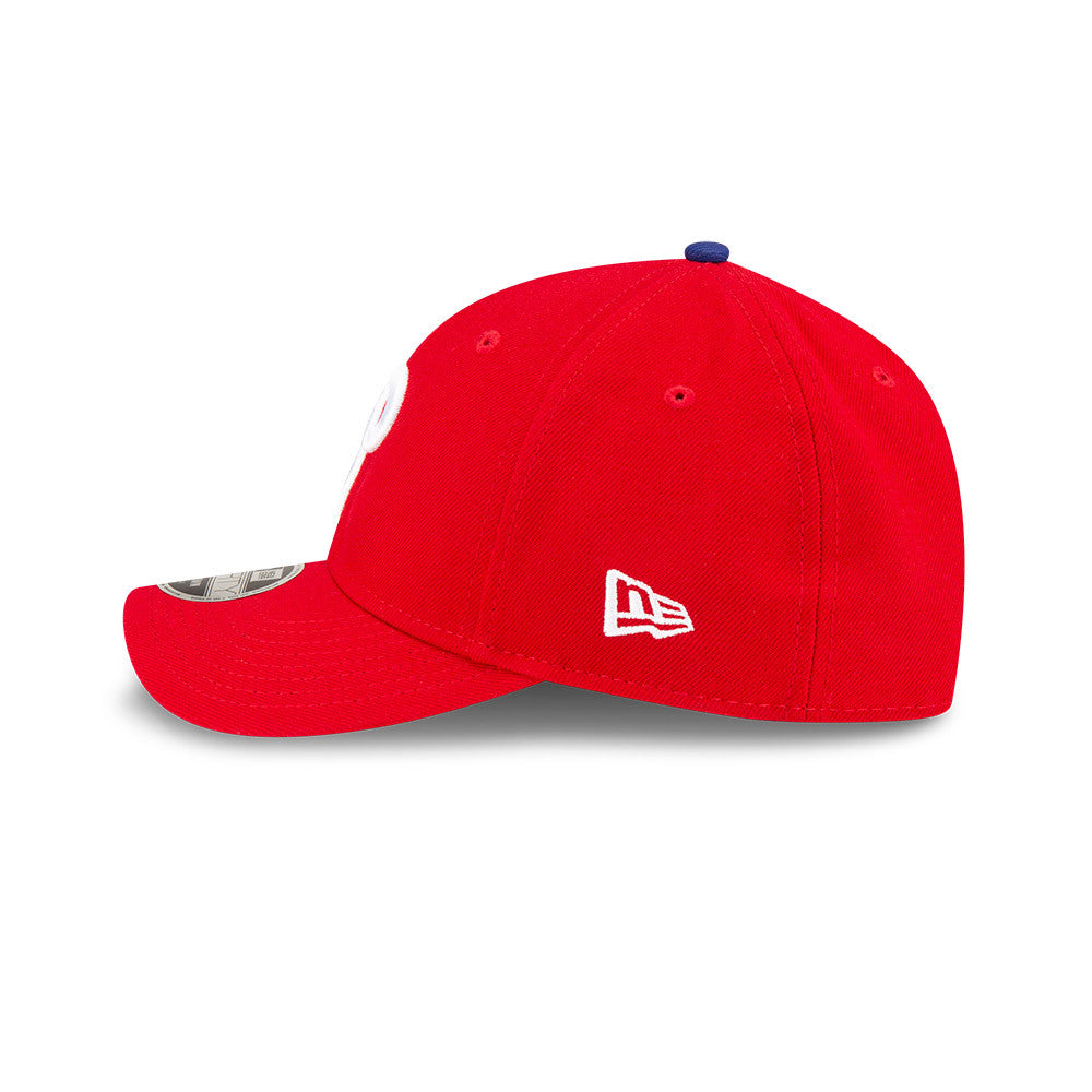 Philadelphia Phillies Red New Era Player Replica M-Crown 9FORTY Adjustable Hat Official Team Hat Sports Fan Cap Official NFL Team Hat Football Fan Cap