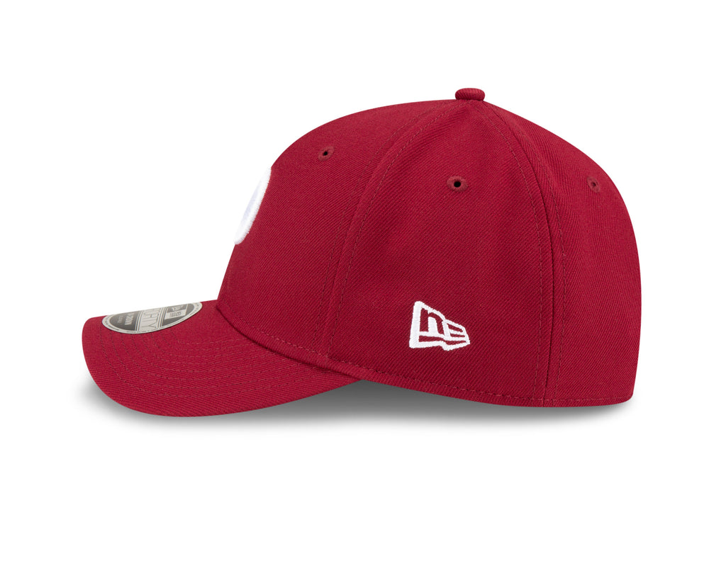Philadelphia Phillies Crimson Alternate New Era Player Replica M-Crown 9FORTY Adjustable Hat Official Team Hat Sports Fan Cap Official NFL Team Hat