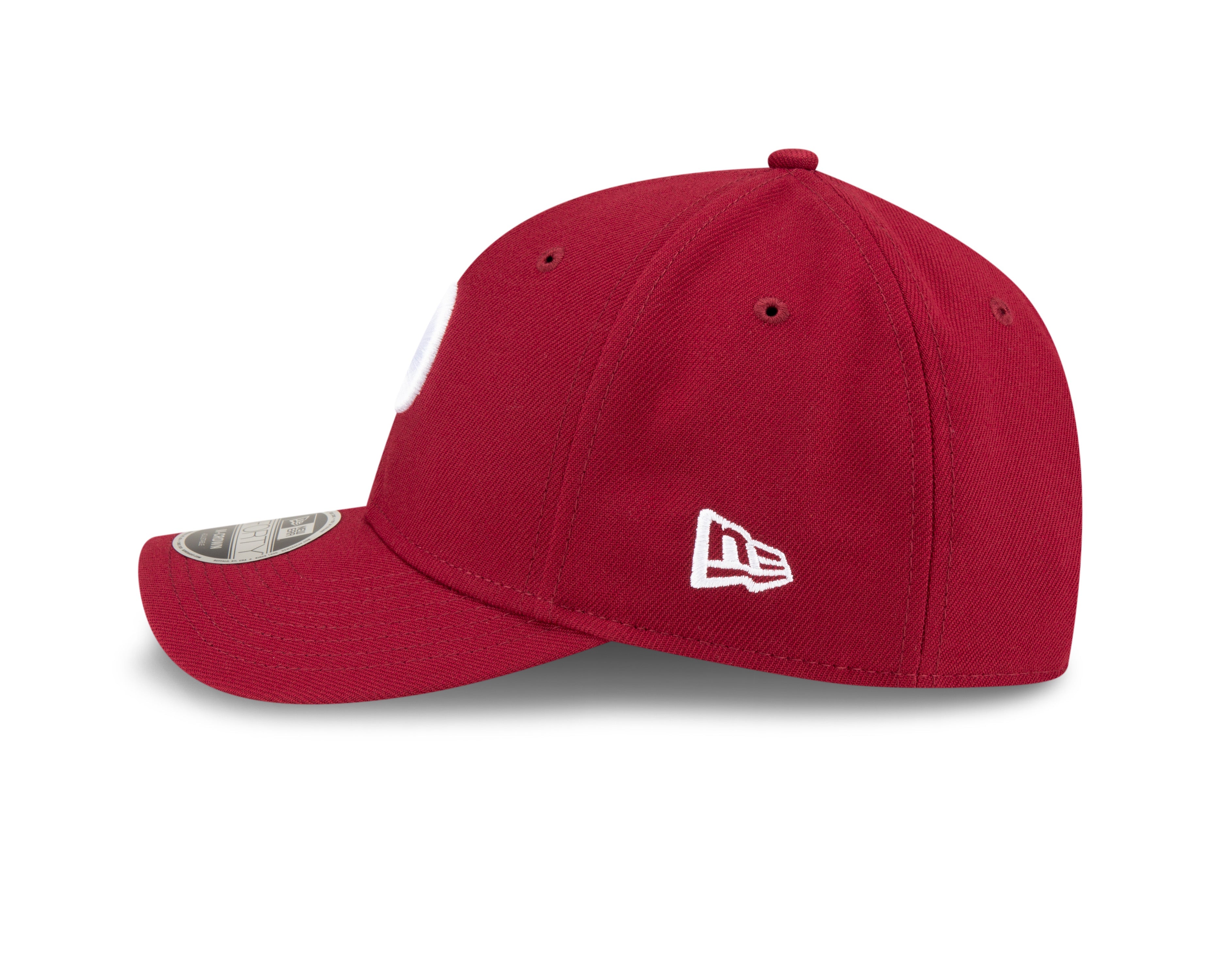 Philadelphia Phillies Crimson Alternate New Era Player Replica M-Crown 9FORTY Adjustable Hat Official Team Hat Sports Fan Cap Official NFL Team Hat