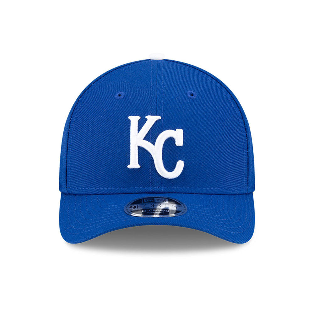 Kansas City Royals Blue New Era Player Replica M-Crown 9FORTY Adjustable Hat Official Team Hat Sports Fan Cap Official NFL Team Hat Football Fan Cap