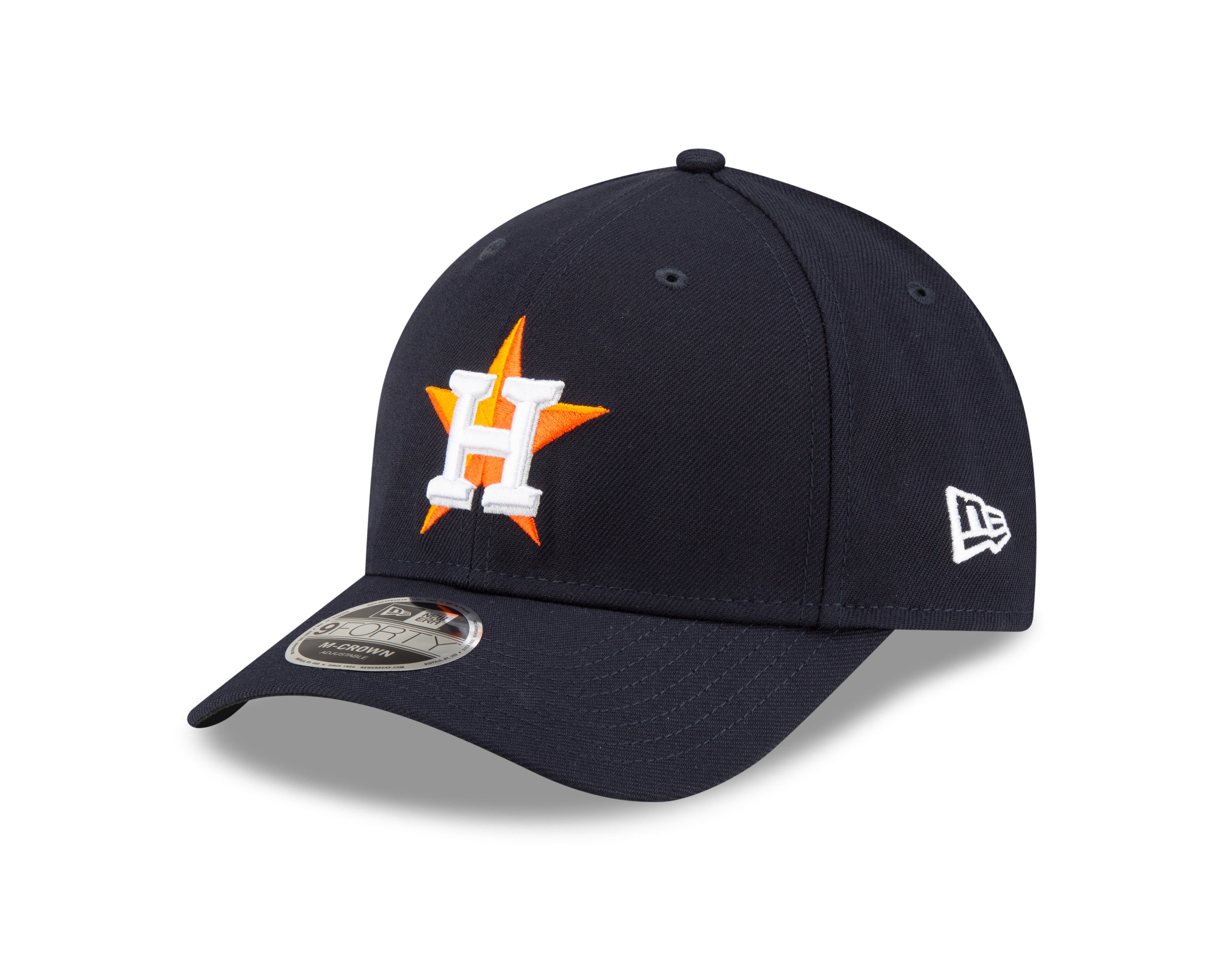 Houston Astros Navy Home New Era Player Replica M-Crown 9FORTY Adjustable Hat Official Team Hat Sports Fan Cap Official NFL Team Hat Football Fan Cap