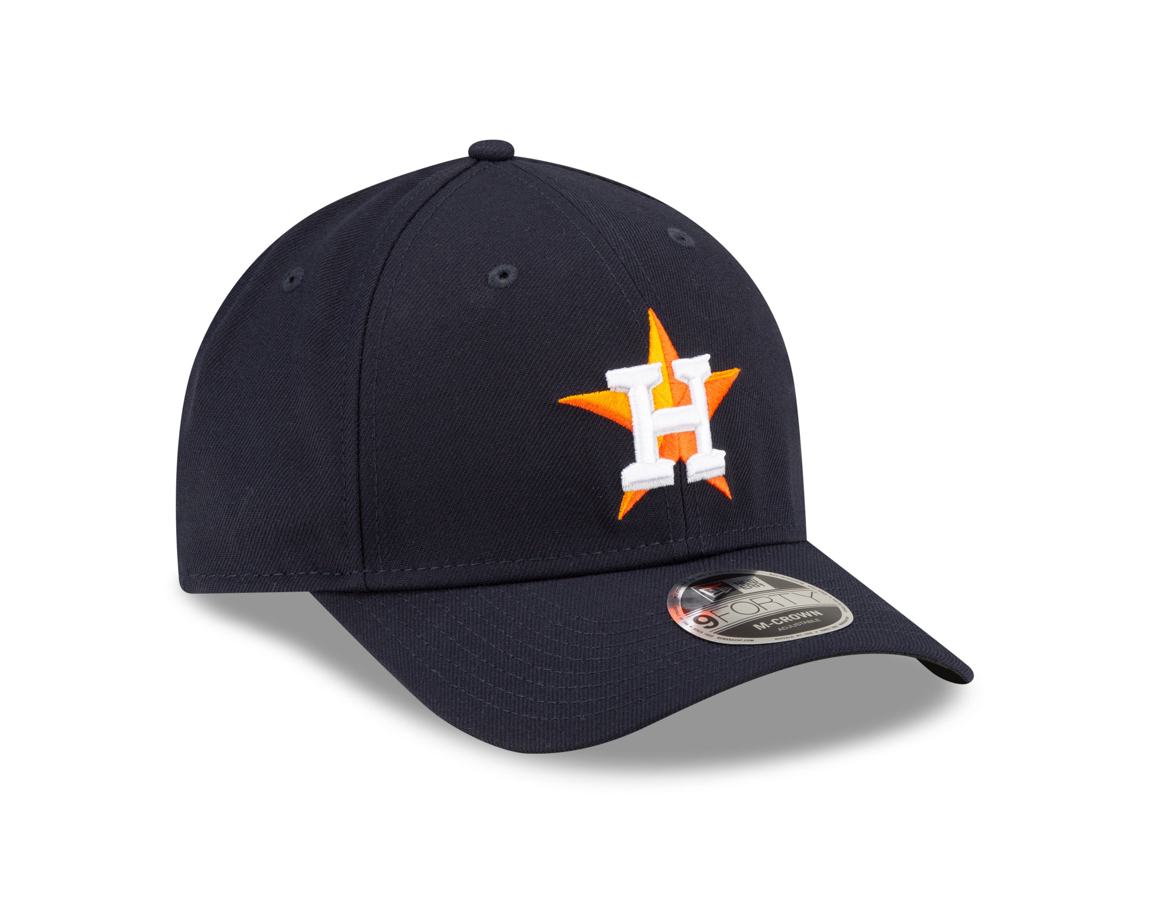 Houston Astros Navy Home New Era Player Replica M-Crown 9FORTY Adjustable Hat Official Team Hat Sports Fan Cap Official NFL Team Hat Football Fan Cap