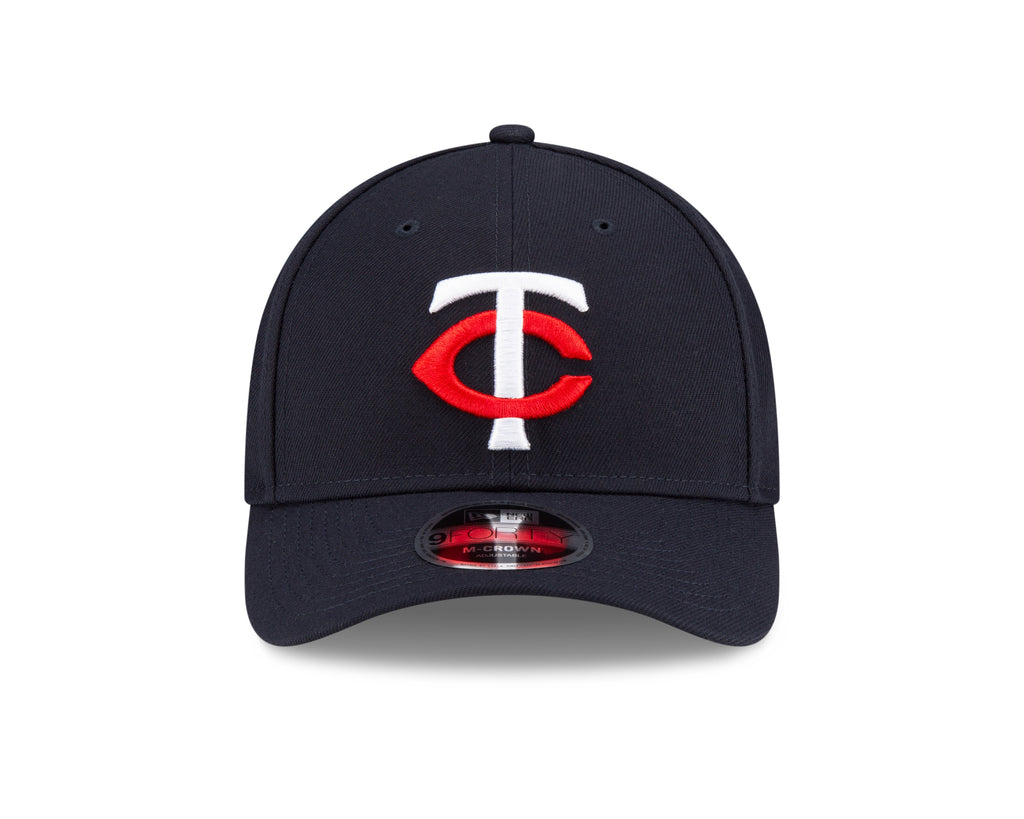 Minnesota Twins Navy New Era Player Replica M-Crown 9FORTY Adjustable Hat Official Team Hat Sports Fan Cap Official NFL Team Hat Football Fan Cap