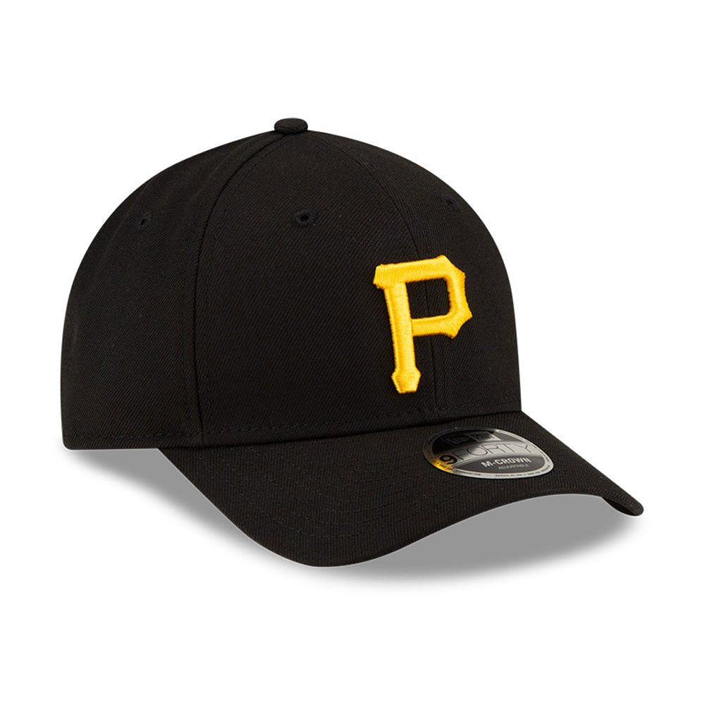 Pittsburgh Pirates Black New Era Player Replica M-Crown 9FORTY Adjustable Hat Official Team Hat Sports Fan Cap Official NFL Team Hat Football Fan Cap