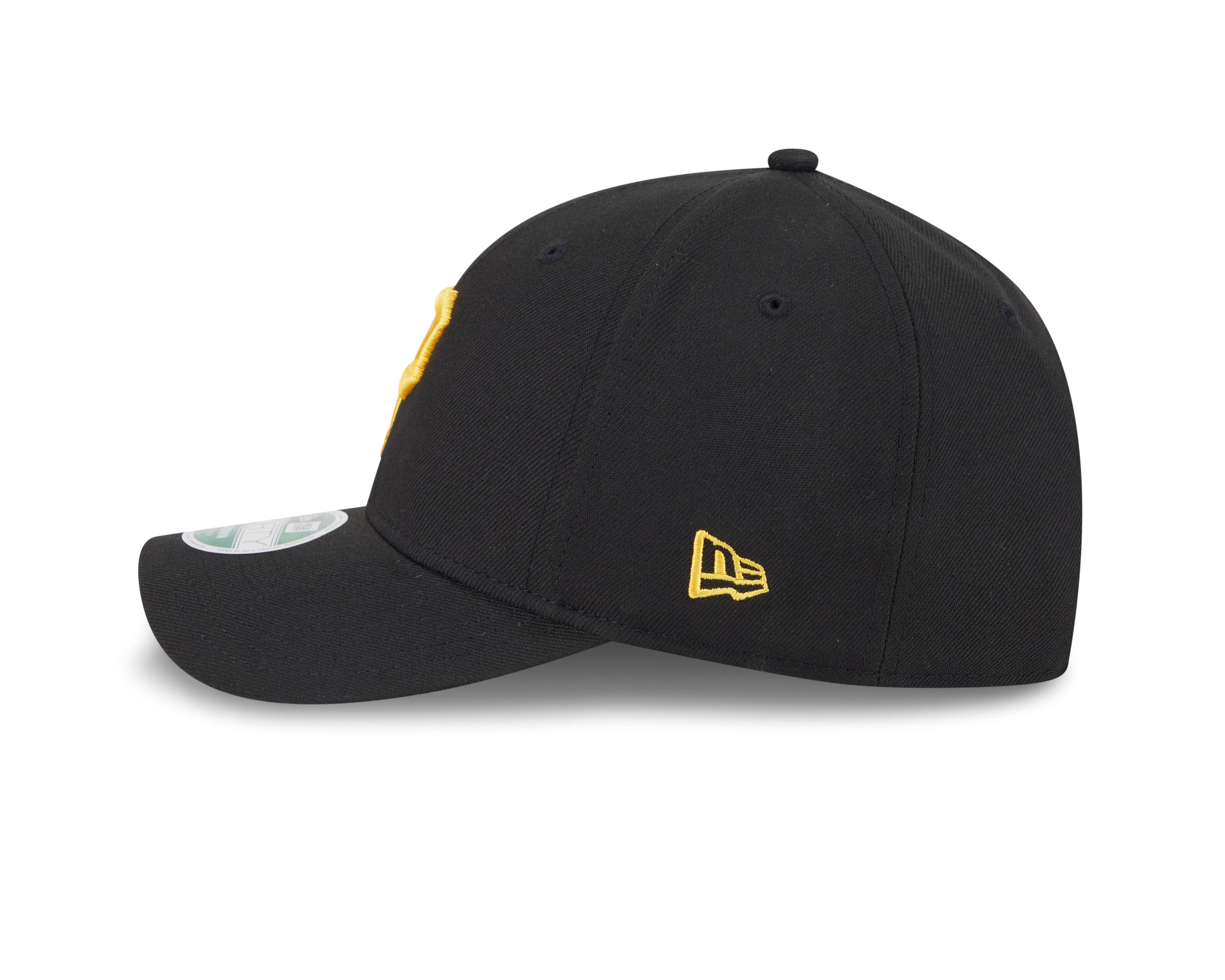 Pittsburgh Pirates Black New Era Player Replica M-Crown 9FORTY Adjustable Hat Official Team Hat Sports Fan Cap Official NFL Team Hat Football Fan Cap