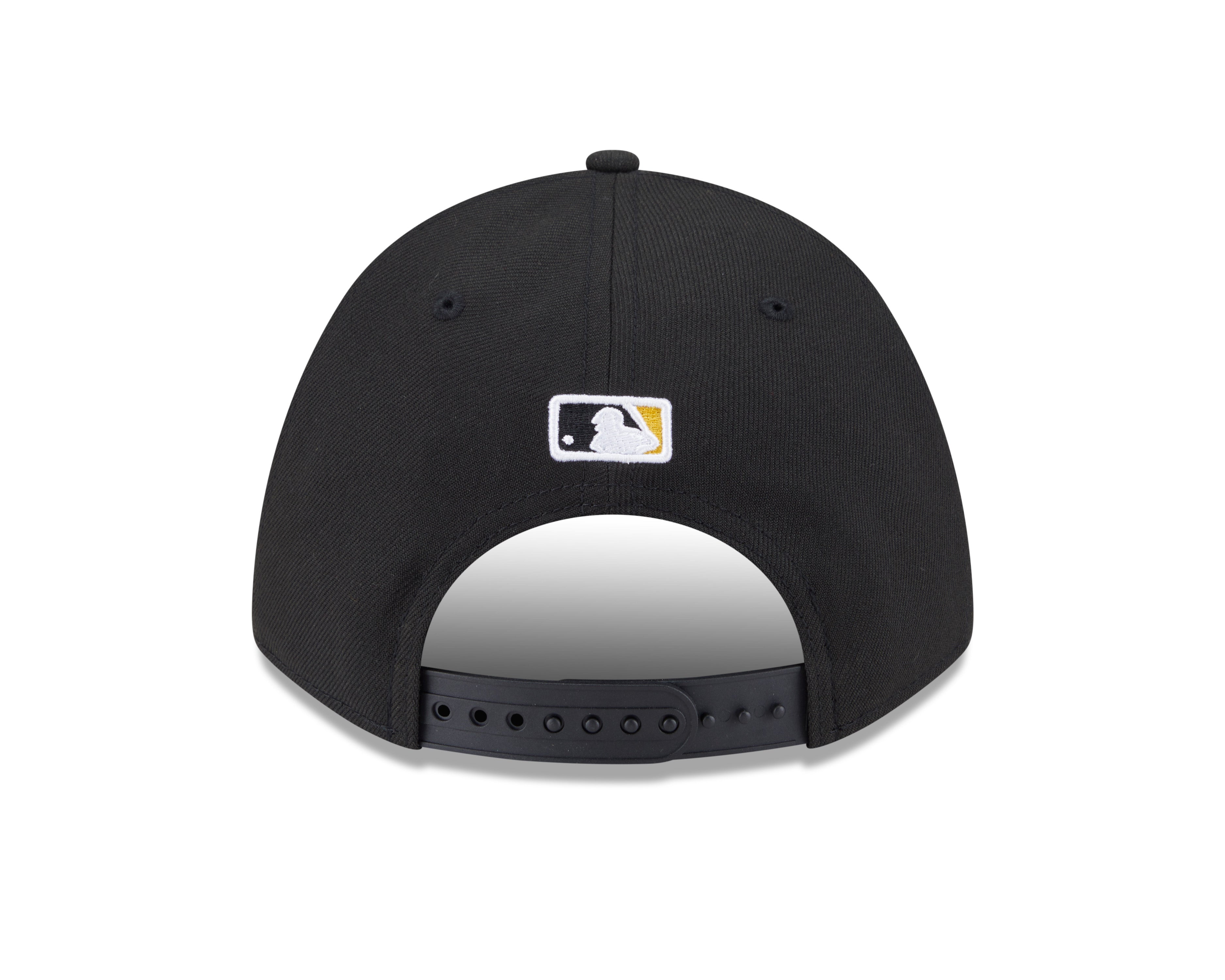 Pittsburgh Pirates Black New Era Player Replica M-Crown 9FORTY Adjustable Hat Official Team Hat Sports Fan Cap Official NFL Team Hat Football Fan Cap