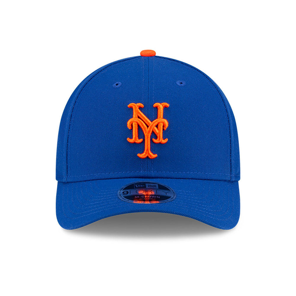 New York Mets Royal Blue New Era Player Replica M-Crown 9FORTY Adjustable Hat Official Team Hat Sports Fan Cap Official NFL Team Hat Football Fan Cap